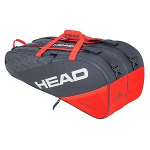 Elite 9R Supercombi Racket Bag 9 Pack - Grey, Orange